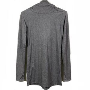 Athleta Grey Long Sleeve Activewear Hoodie